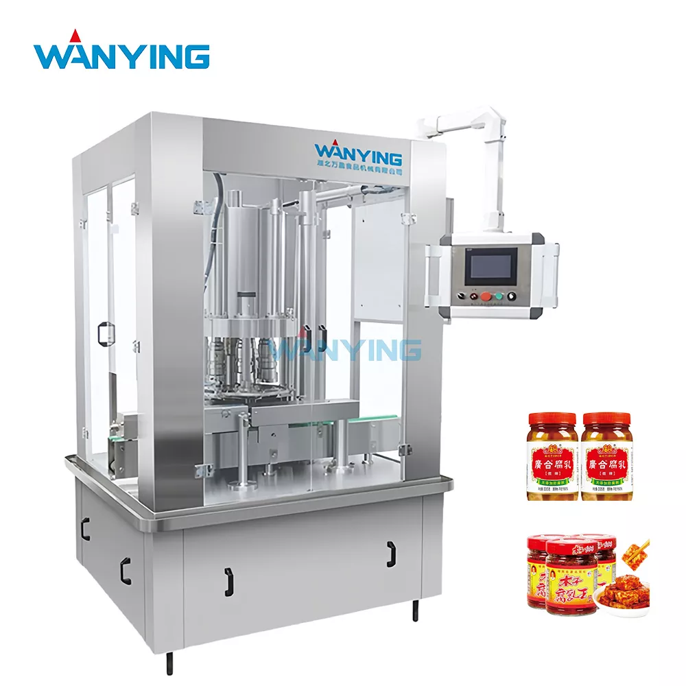 Machine de capsulage pour pots de caillé de haricots fermentés