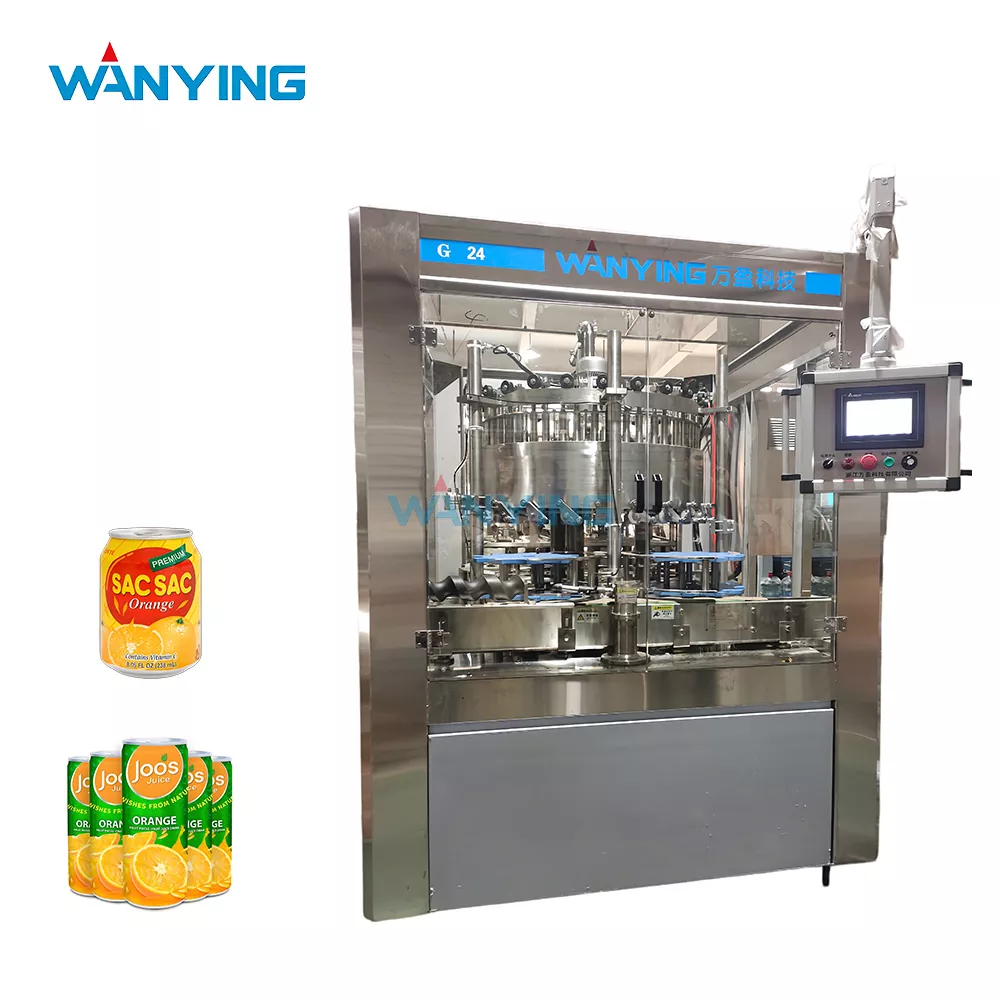Machine de remplissage de pulpe de fruits pour canettes en aluminium